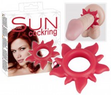 Silicone Play Sun Ring red